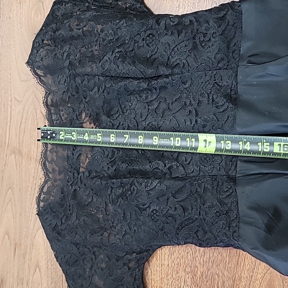 Gorgeous Vintage 1950s Lace & Satin Tea Length Cocktail Dress Amazing Condition - Picture 6 of 12